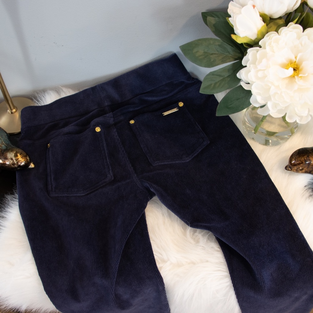 MICHAEL KORS  BLUE STRETCH CORDUROY PANTS